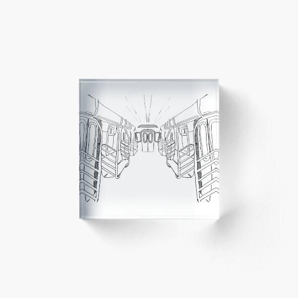 Interior NYC Subway Acrylic Block