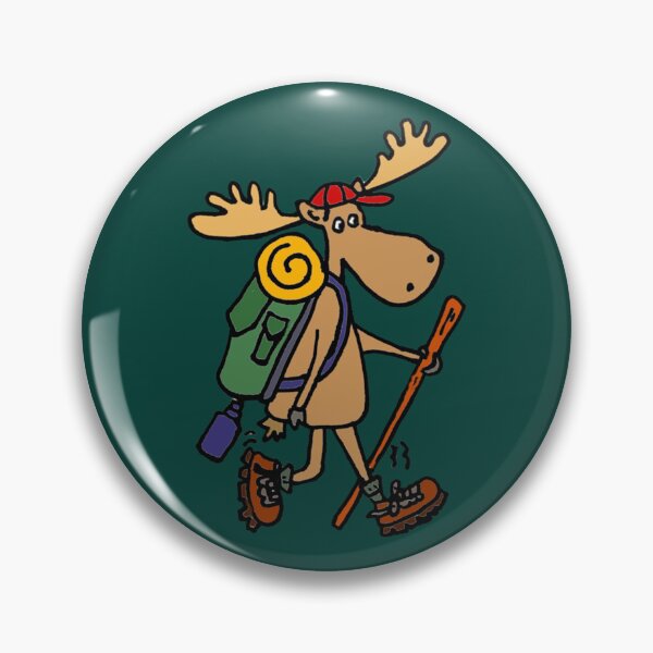 Item preview, Funny Cool Moose Hiker   designed and sold by DesignedByLe.