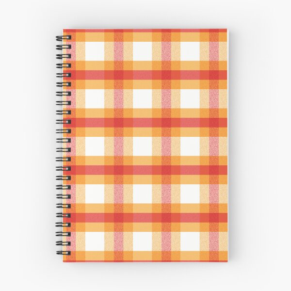 Item preview, Large Square Orange Red White Plaid Seamless Repeat Pattern Print designed and sold by MoePark.