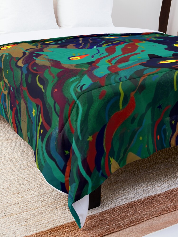 Alternate view of Caterwauling Comforter