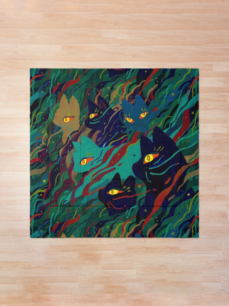 Alternate view of Caterwauling Comforter