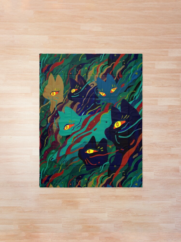 Alternate view of Caterwauling Comforter