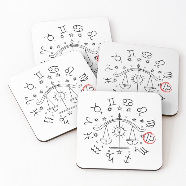 Item preview, Libra Zodiac Sign Scales Horoscope Symbol Mono designed and sold by 27th-Tee.