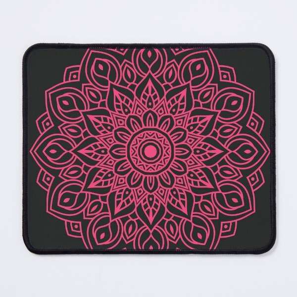 Item preview, Pink Mandala (On Black) designed and sold by JazzPWall.