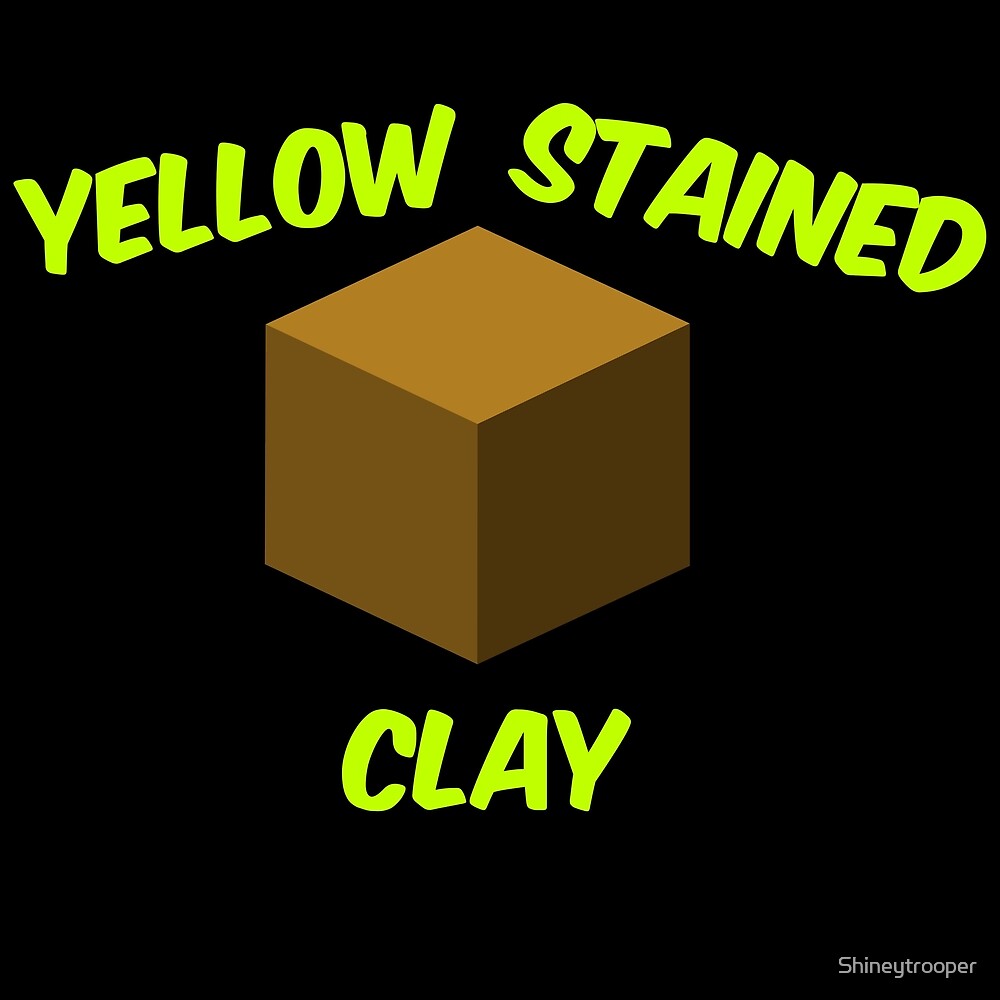 "Yellow Stained Clay" by Shineytrooper Redbubble