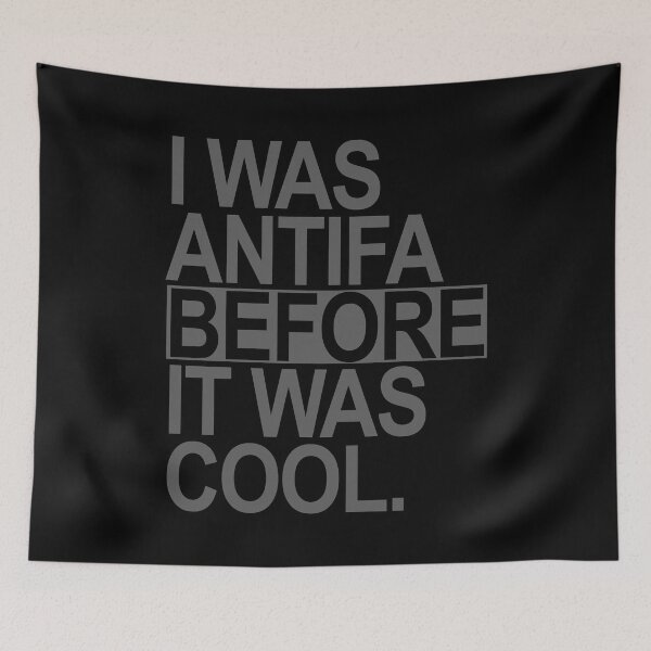 Item preview, I was ANTIFA before it was cool (subtle gray) designed and sold by Thelittlelord.