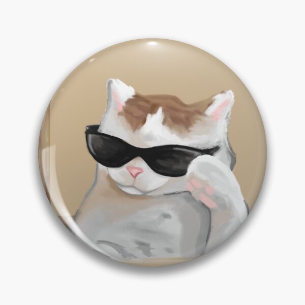 Item preview, Painting of Cool cat with sunglasses meme designed and sold by xshreesarto.
