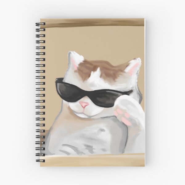 Item preview, Painting of Cool cat with sunglasses meme designed and sold by xshreesarto.