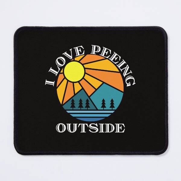 Item preview, I Love Peeing Outside Wanderlust Camping Traveling Funny Sticker Tshirt Shirt Tee designed and sold by ProjectHippie.