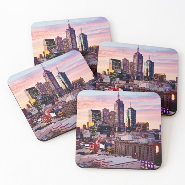 Item preview, Melbourne Skyline at Dawn designed and sold by Billie-B-Design.