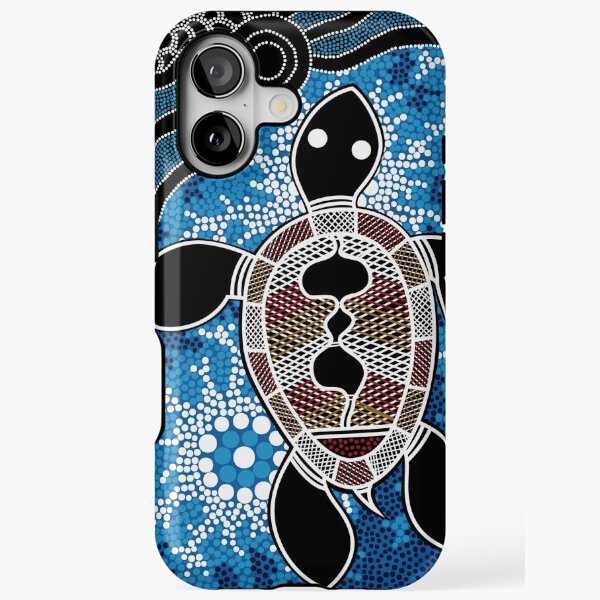 Authentic Aboriginal Art - Sea Turtles iPhone Tough Case