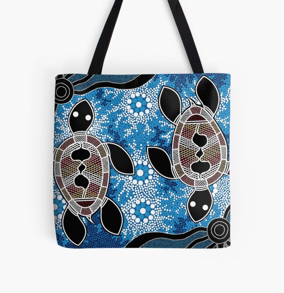Item preview, Authentic Aboriginal Art  - Sea Turtles designed and sold by HogarthArts.