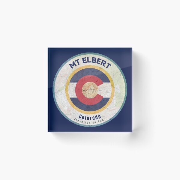 Item preview, Colorado Mountain Map - Mt Elbert designed and sold by Willz Designz.