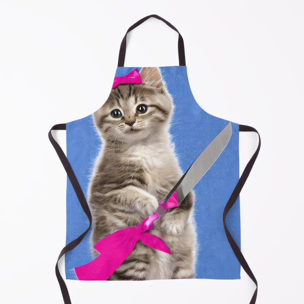 Item preview, Kitten with a knife designed and sold by ashleafjb.