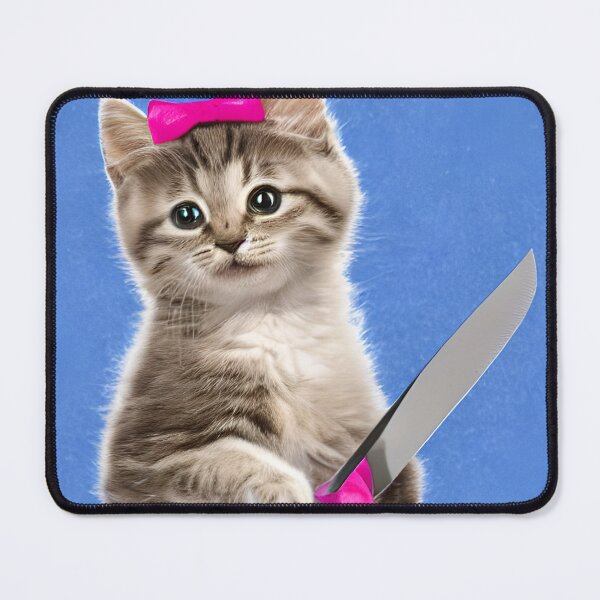 Item preview, Kitten with a knife designed and sold by ashleafjb.