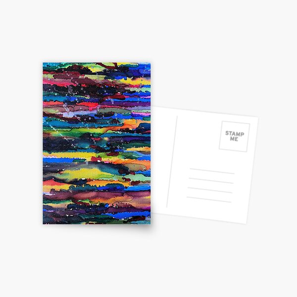 Deconstructed sunset Postcard
