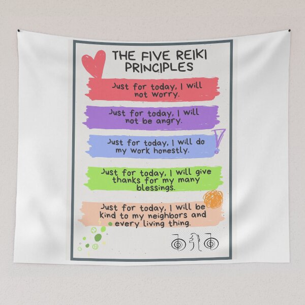 Item preview, The Five Reiki Principles designed and sold by Christopher  Lloyd.