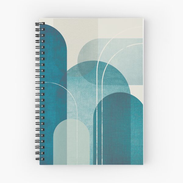 Item preview, Mid Century Teal Linen designed and sold by UrbanEpiphany.