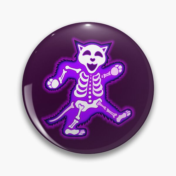 Item preview, Dancing Skeleton Cat 1 - Purple designed and sold by capcreatives.