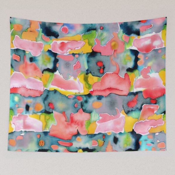 Item preview, Retro Abstract Multi Colour Pattern designed and sold by Bashini.