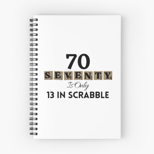 Item preview, 70 Seventy Is Only 13 In Scrabble Funny 70 th Birthday designed and sold by NishiiAgrawal.