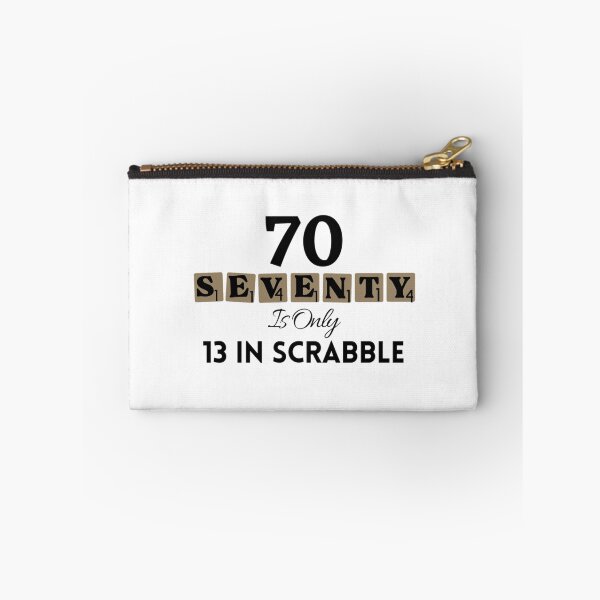 Item preview, 70 Seventy Is Only 13 In Scrabble Funny 70 th Birthday designed and sold by NishiiAgrawal.