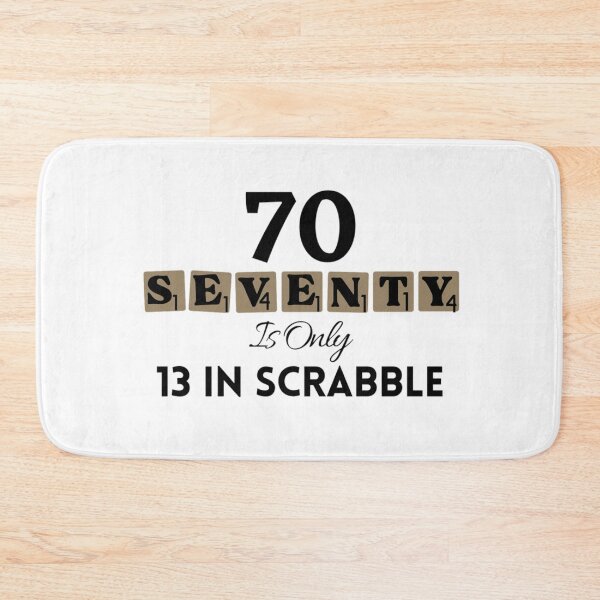 Item preview, 70 Seventy Is Only 13 In Scrabble Funny 70 th Birthday designed and sold by NishiiAgrawal.