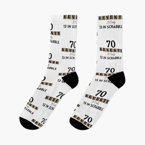 Item preview, 70 Seventy Is Only 13 In Scrabble Funny 70 th Birthday designed and sold by NishiiAgrawal.