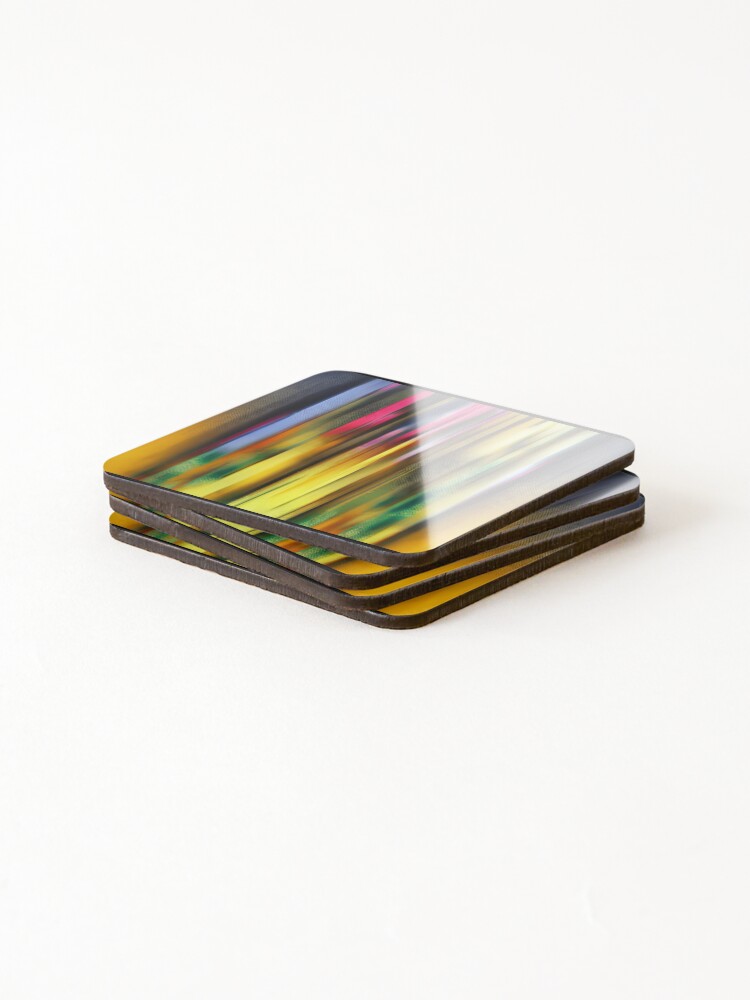 Thumbnail 4 of 5, Coasters (Set of 4), Retro Abstract Multi Colour Pattern designed and sold by Bashini.