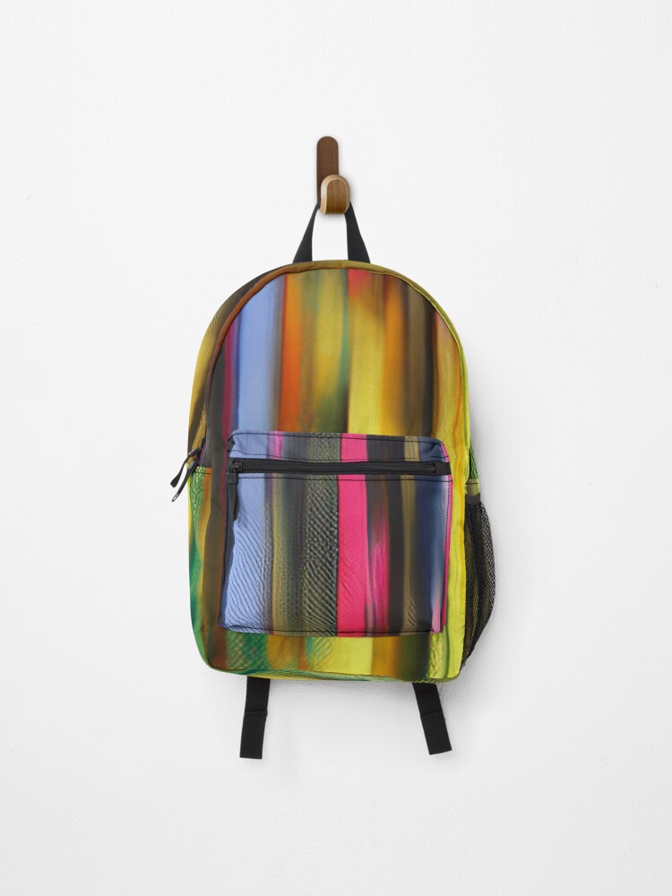 Thumbnail 1 of 3, Backpack, Retro Abstract Multi Colour Pattern designed and sold by Bashini.