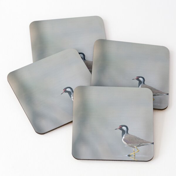 Item preview, Soft Reflections - Red wattled lapwing in a pond designed and sold by Puttaswamy Ravishankar.