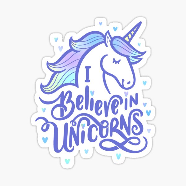Sticker 2 I believe in Unicorns Topps