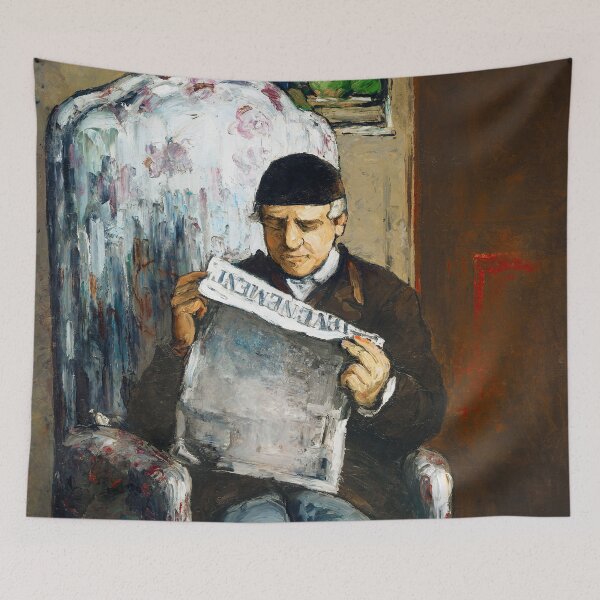 Item preview, HD PAUL CEZANNE - The Artist's Father, Reading "L'Événement" designed and sold by Go Logo Designs.