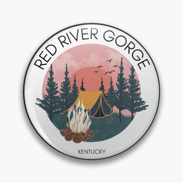 Item preview, Camping in Red River Gorge Sticker designed and sold by ILoveRRG.