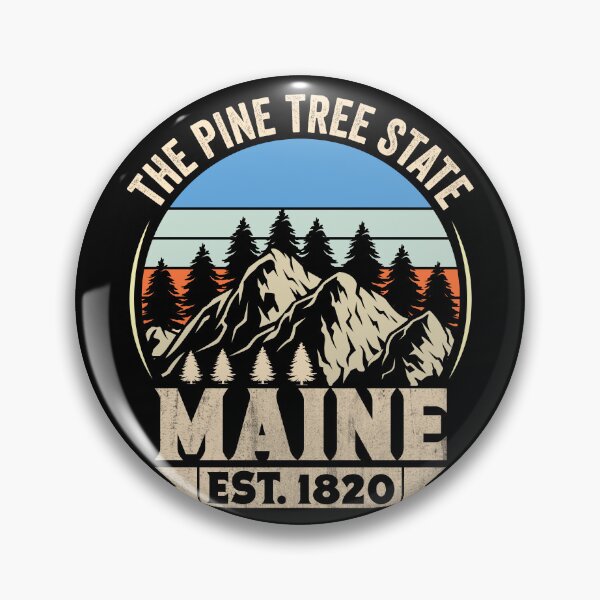 Item preview, Maine The Pine Tree State Est. 1820 Vintage Mountains T-shirt designed and sold by KGN  CREATIVITY.
