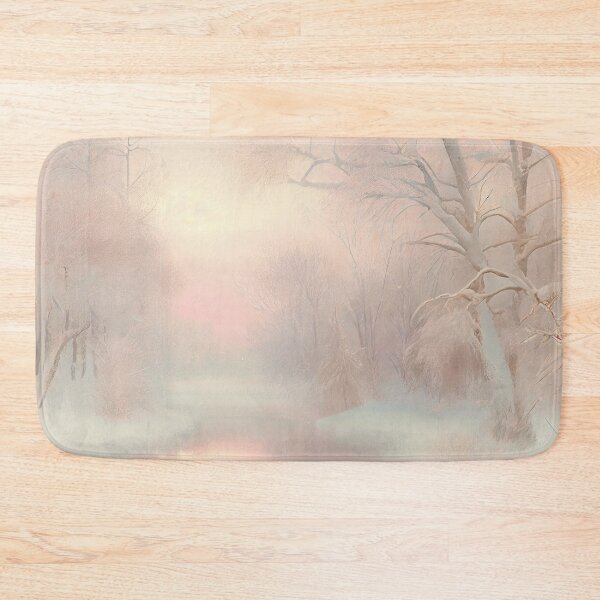Aperçu de l'œuvre Bright Nature Winter Trees Pattern Digital Painting créée et vendue par CodeAndColors.