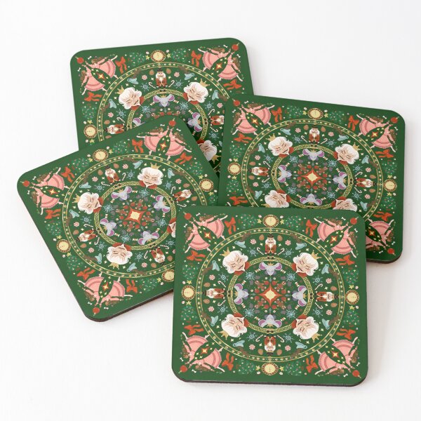 Item preview, Holiday Ballet Circle Pattern designed and sold by Hannah Hurst.