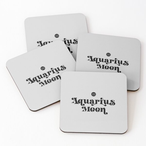 Item preview, AQUARIUS MOON Astrology Zodiac Sign and Symbol designed and sold by SClassWeirdos.