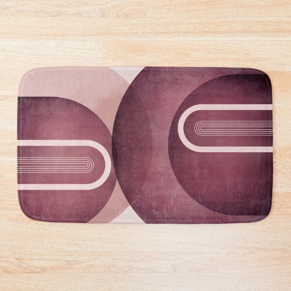 Item preview, Mid Century Arches in Pink and Burgundy designed and sold by UrbanEpiphany.