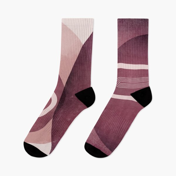 Item preview, Mid Century Arches in Pink and Burgundy designed and sold by UrbanEpiphany.