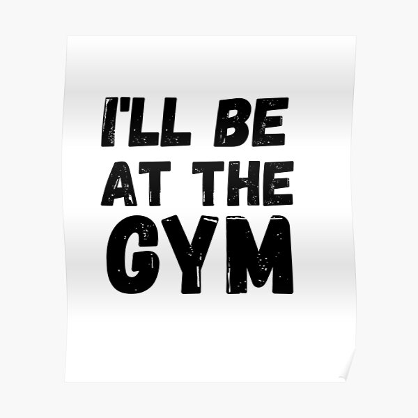 Gym Rat' Poster – blackboyphantasy