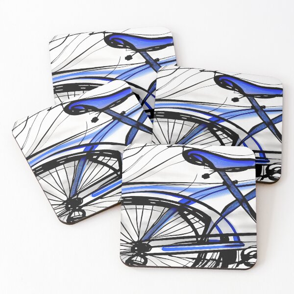 Item preview, Bicycle Exercise Blue  designed and sold by deniselynnimage.