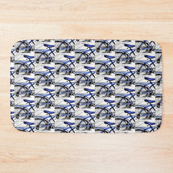 Item preview, Bicycle Exercise Blue  designed and sold by deniselynnimage.