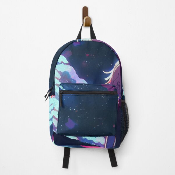 Item preview, Anime Scene of Boy Watching Big Balloon in Space Digital Painting designed and sold by CodeAndColors.