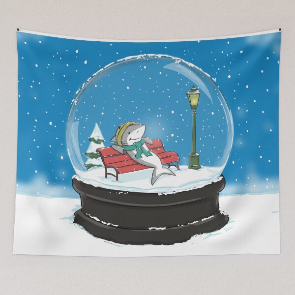 Item preview, Shark in a snow globe designed and sold by ohdakuwaqa.