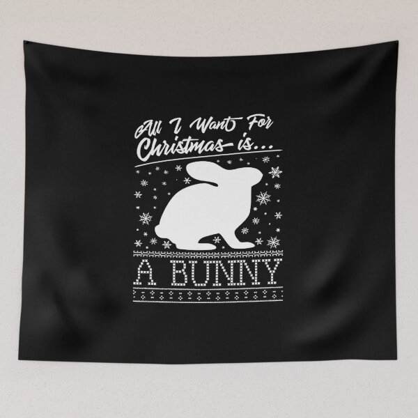 Item preview, all i want for christmas is a bunny knit pattern designed and sold by bolcreative.