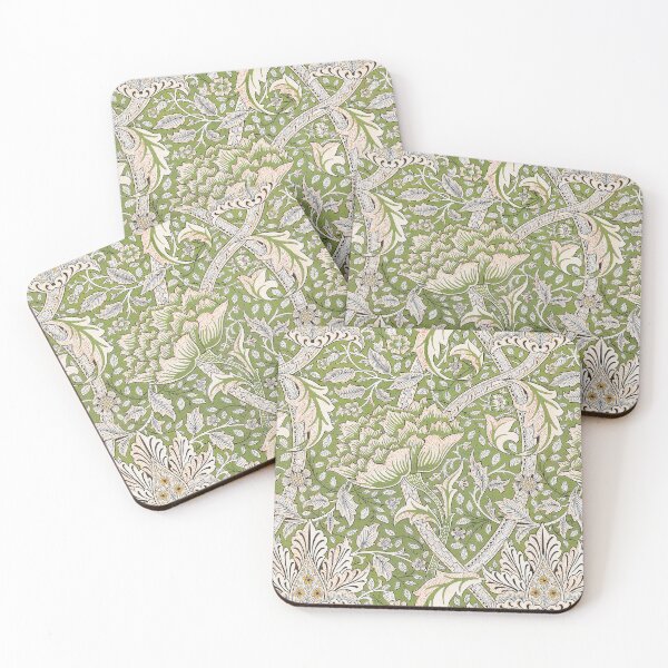 Item preview,  William Morris Windrush Green Floral ,Vintage Art Nouveau Botanical Exhibition,William Morris flowers designed and sold by Tamas Das.