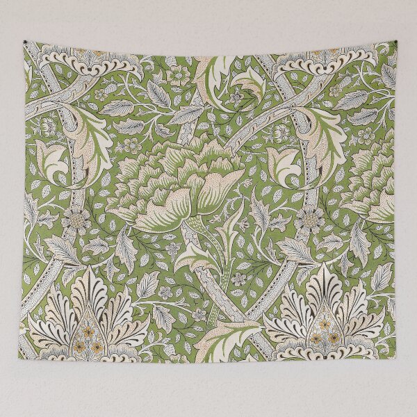 Item preview,  William Morris Windrush Green Floral ,Vintage Art Nouveau Botanical Exhibition,William Morris flowers designed and sold by Tamas Das.