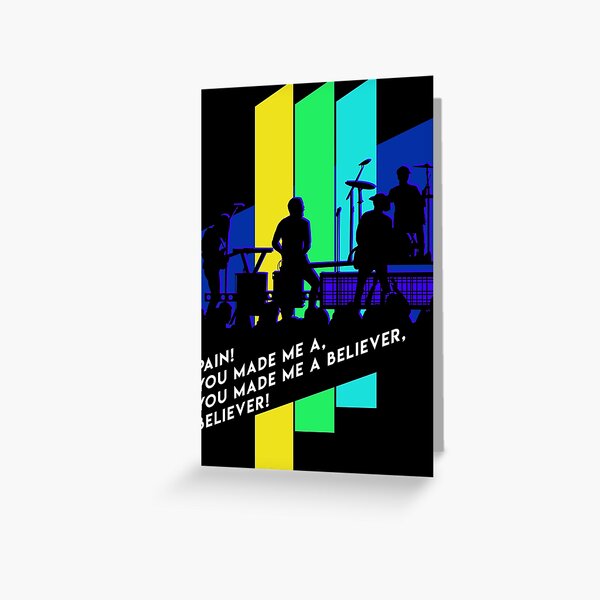 Imagine Dragons Believer Greeting Cards Redbubble