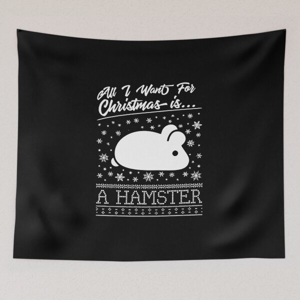 Item preview, all i want for christmas is a hamster knit pattern designed and sold by bolcreative.
